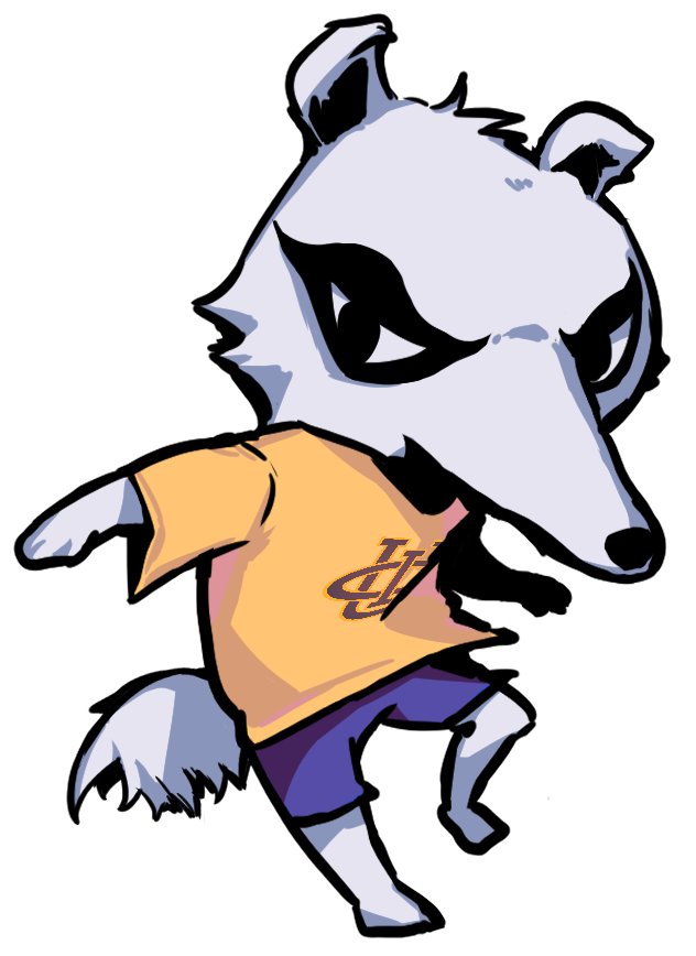 uci mascot drawn